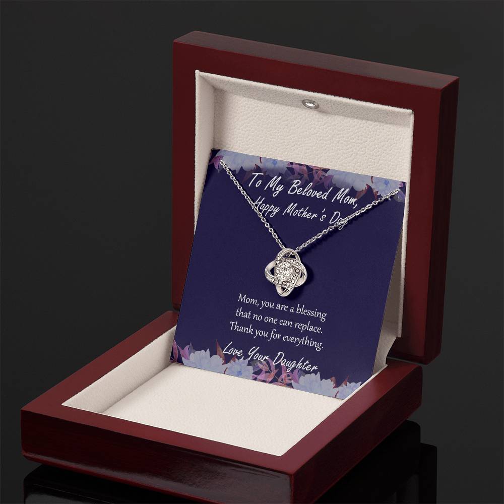 "Blessing" - Mother's Day Necklace -  To My Belong Mom - Happy Mother's Day