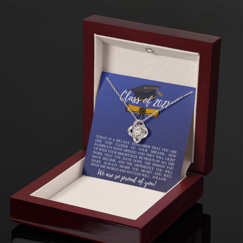 (Almost Gone ) Class of 2021 - Amazing Necklace - Gift To Graduation - The Journey Begins