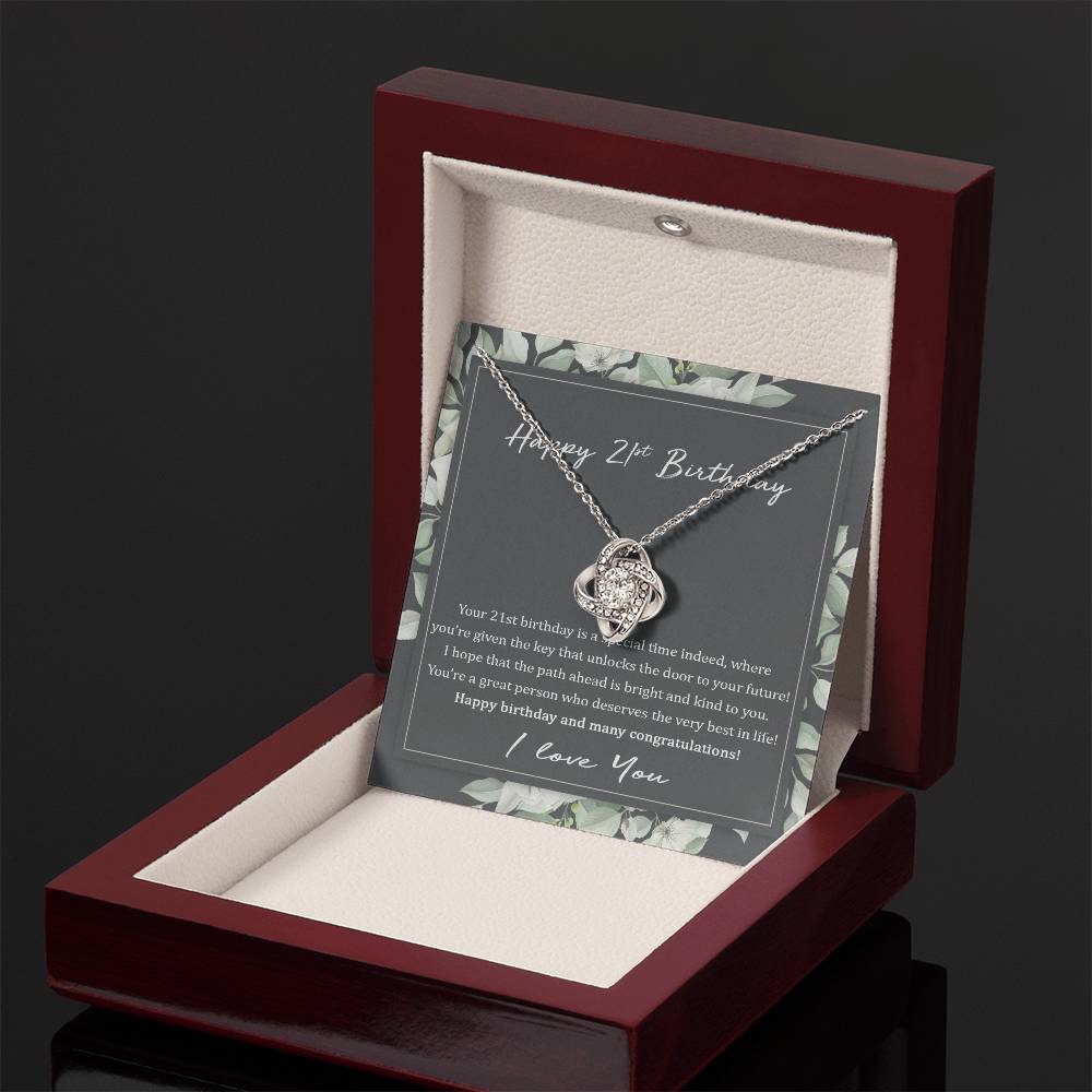 21st Birthday Gift Necklace: Birthday Gift For Daughter, Bestfriend, Niece, Granddaughter, Jewelry Gift For Her Birthday
