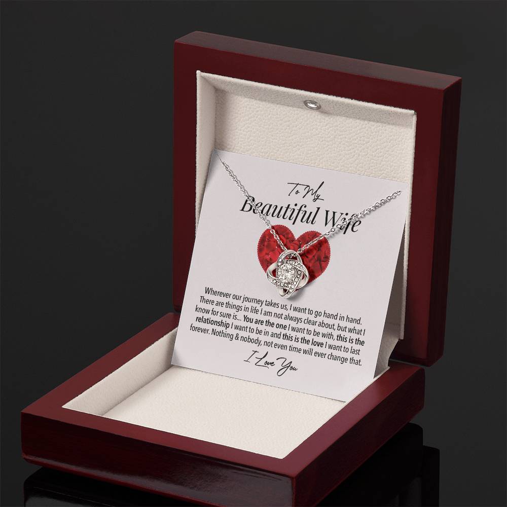 Wife Forever Love Necklace - My Dearest Woman on Wedding Day