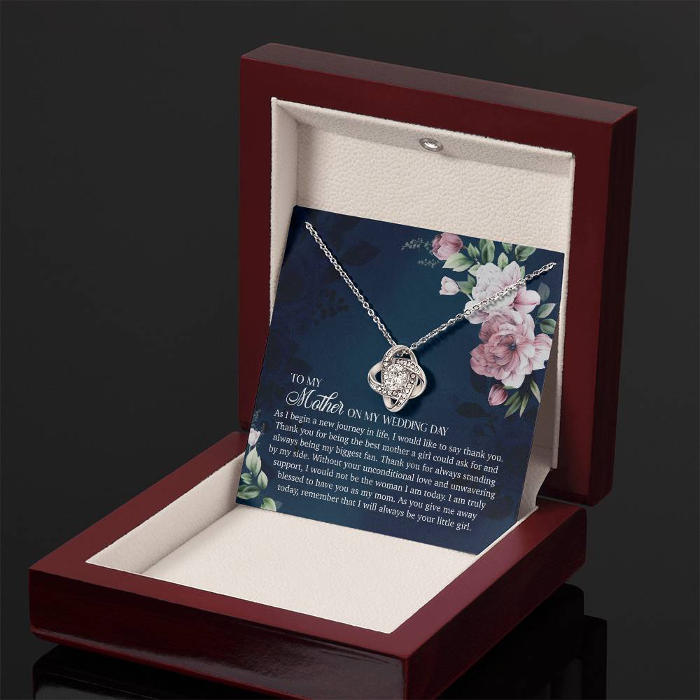 To My Mother On My Wedding Day - Love Knot Necklace