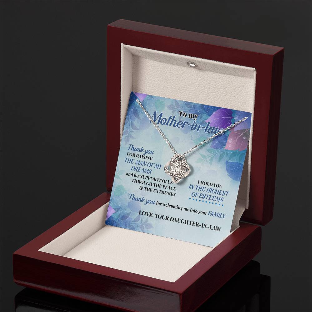 "To My Mother-In-Law" - Knot Necklace - (Almost Sold Out) - To My Wonderful Mother-in-law – With Gratitude