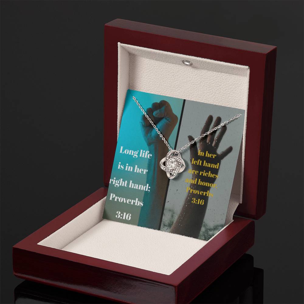 IKE MENS Collage Proverbs Jewelry - Riches of Love and a Long Life Together on Thanksgiving