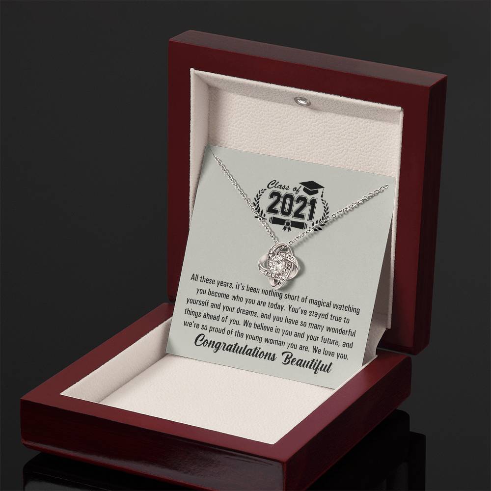 (Almost Gone!) Graduation Necklace - Class Of 2021 - To My Nephew – The Future Is Yours, Happy Graduation
