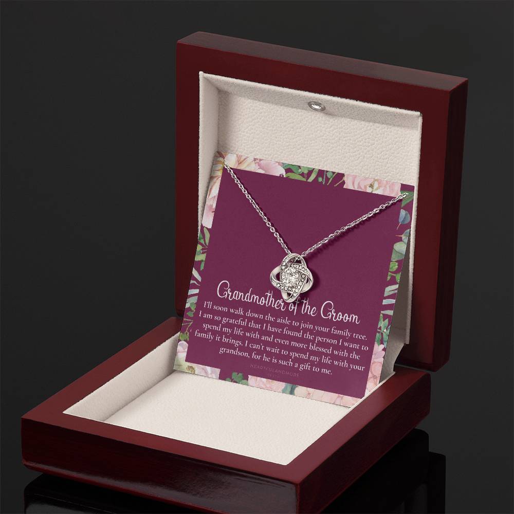 Grandmother of the Groom Gift Necklace, Grandma Wedding Gift, Nana, Bridal Shower, Rehearsal Dinner, Thank You Gift