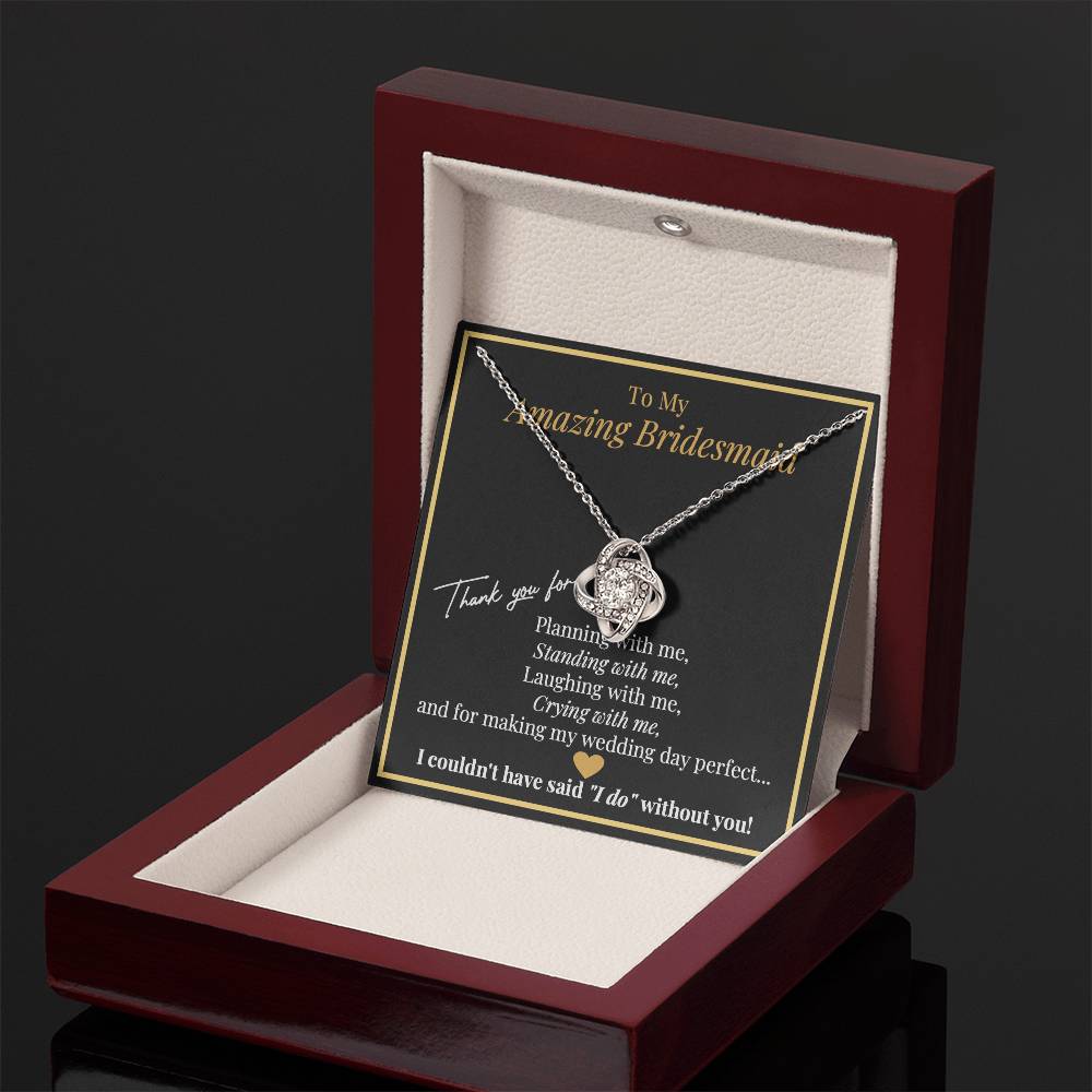 Bridesmaid Thank You Gift Necklace – Thank You for Making My Day Perfect – Wedding Keepsake