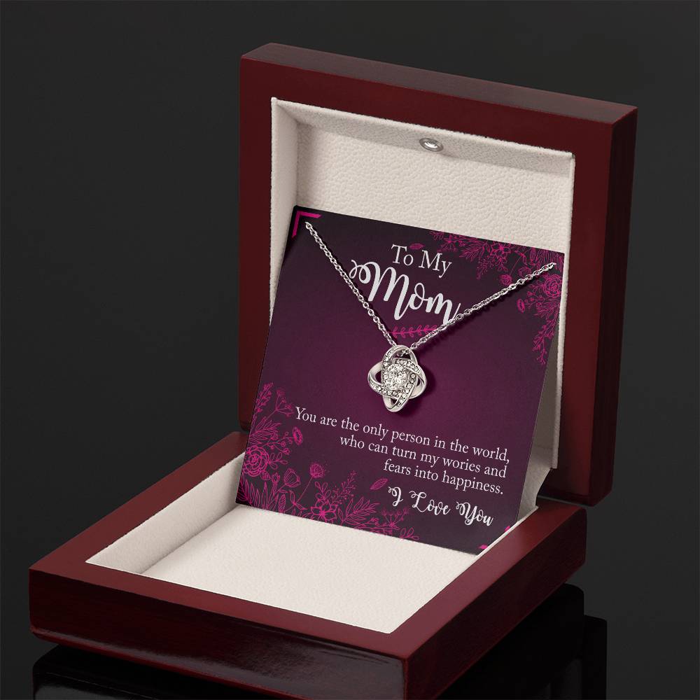 "A Special Bond" - the Love Knot Necklace -  To My Mom - Mother’s Day, Women’s Day, Thank You Gift