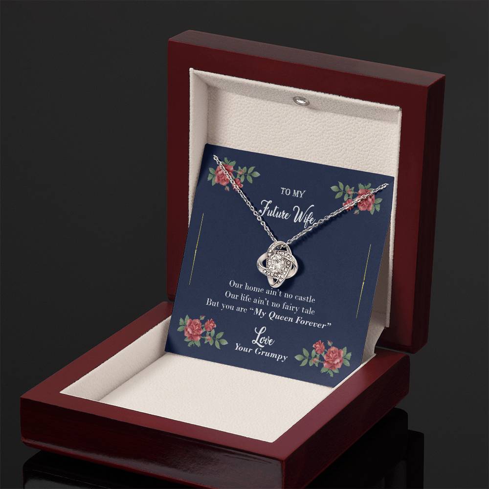 "Furute Wife" - Love Knot Necklace - To My Wife, Bride, Girlfriend