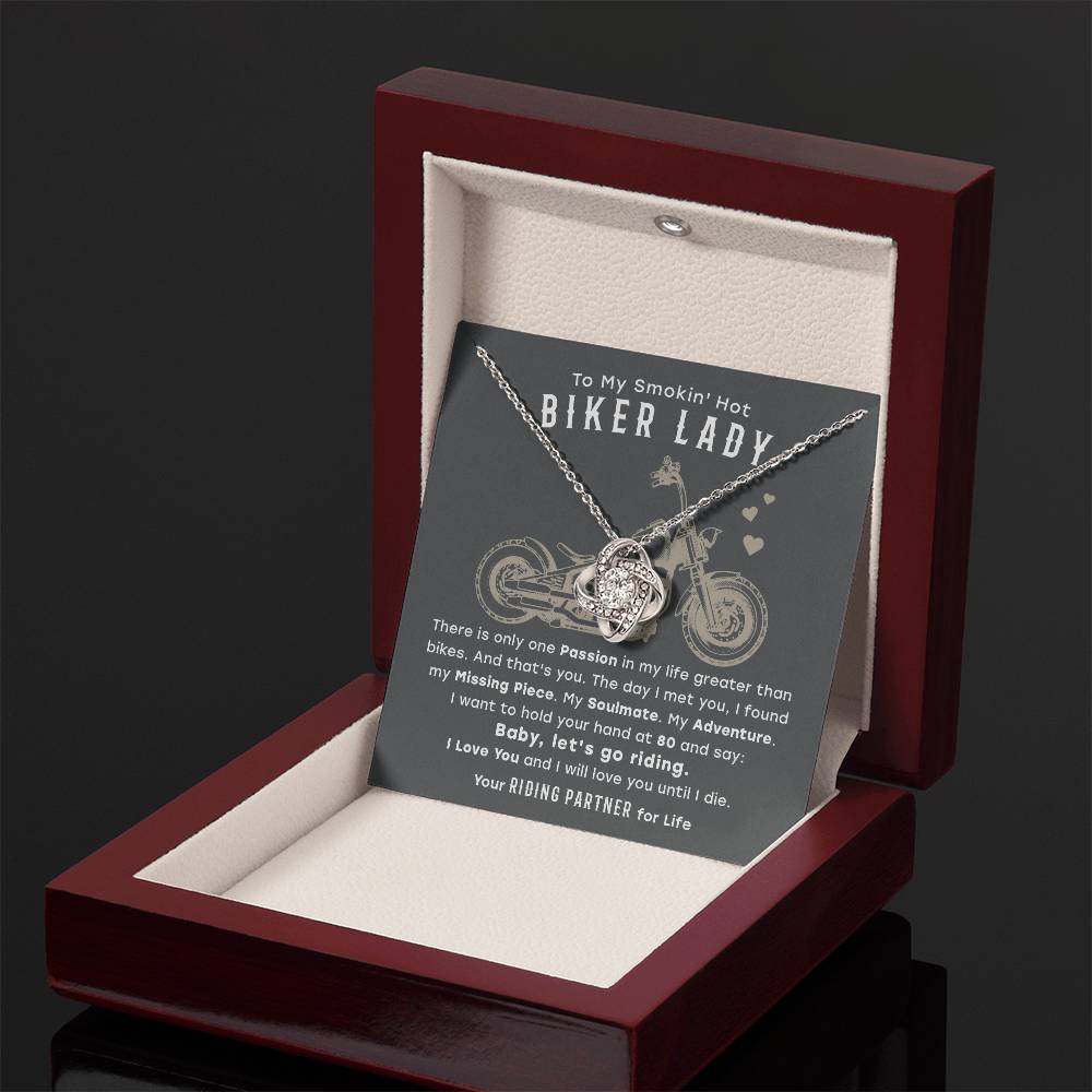 (Almost Gone - Limited Stock) to My Smokin' Hot Biker Lady - From Riding Partner for Life - Necklace