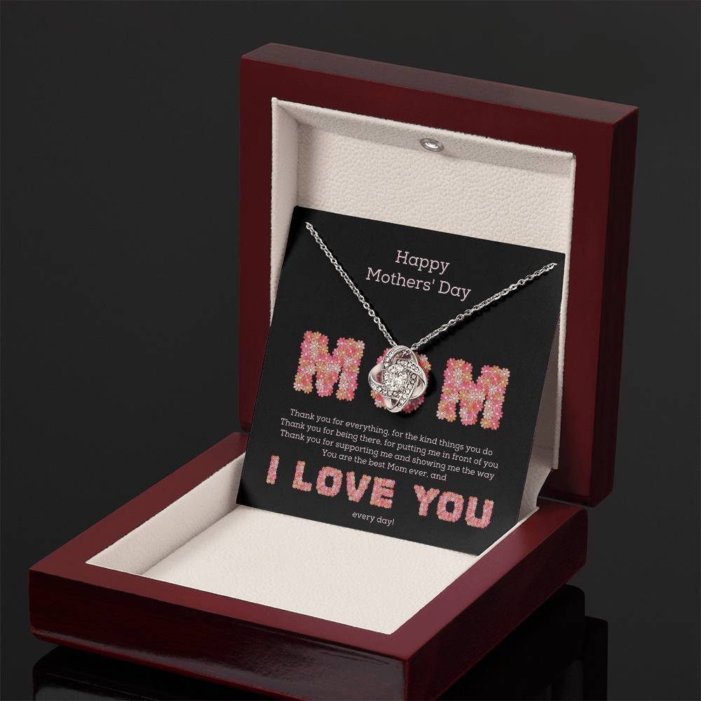 "Pink Daisies" Mothers' Day Knot Necklace - Happy Mother’s Day – With All My Love