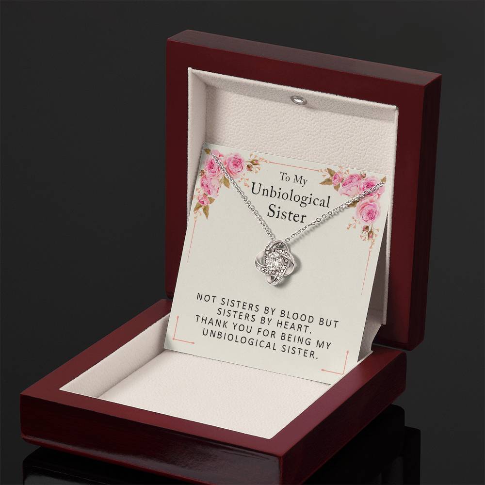 Unbiological Sister Necklace - Birthday Gifts for Best Friend