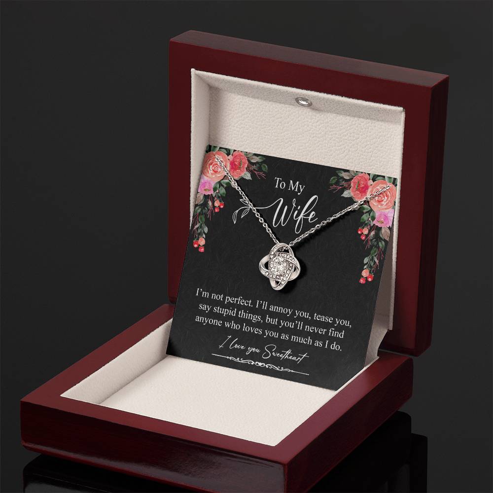 Gift For Wife Necklace - I am Not Perfect