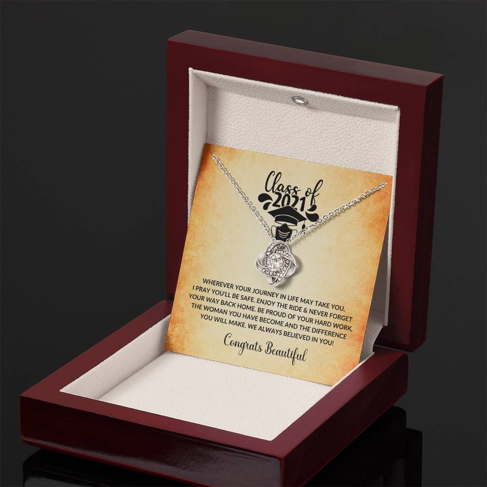 (Almost Gone) Class of 2021 - Always Believed In You - Graduation Necklace