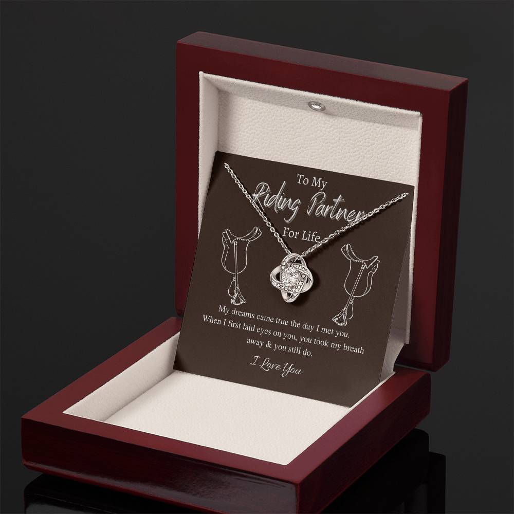 "You Still Do" Love Knot Necklace (Riding Partner Edition) - Together In Love & In The Saddle
