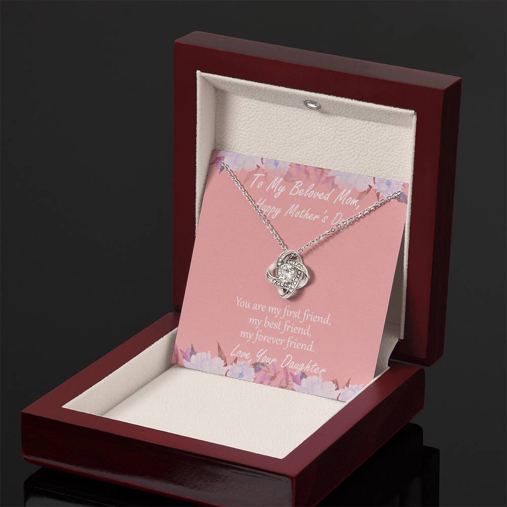 "First Friend" - Mother's Day Necklace - To My Beloved Mom, Girlfriend, Wife, Sister