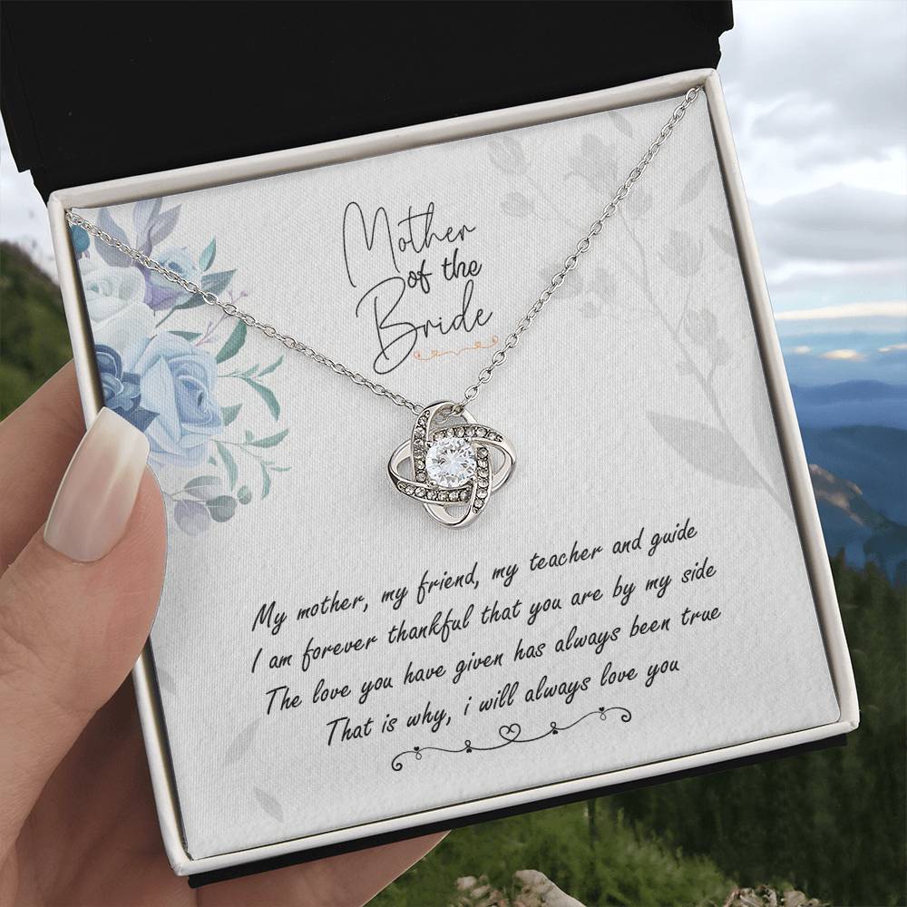 Mother of the Bride Love Knot Necklace