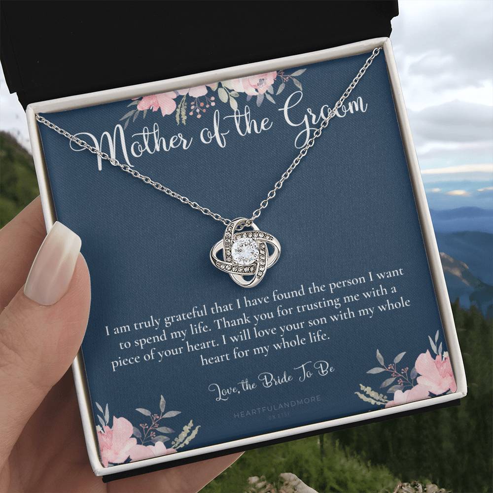 Mother of the Groom Gift Necklace, Wedding Gift, Bridal Party, Rehearsal Dinner, Man of My Dreams, Parent of Groom, Mother in Law Gift