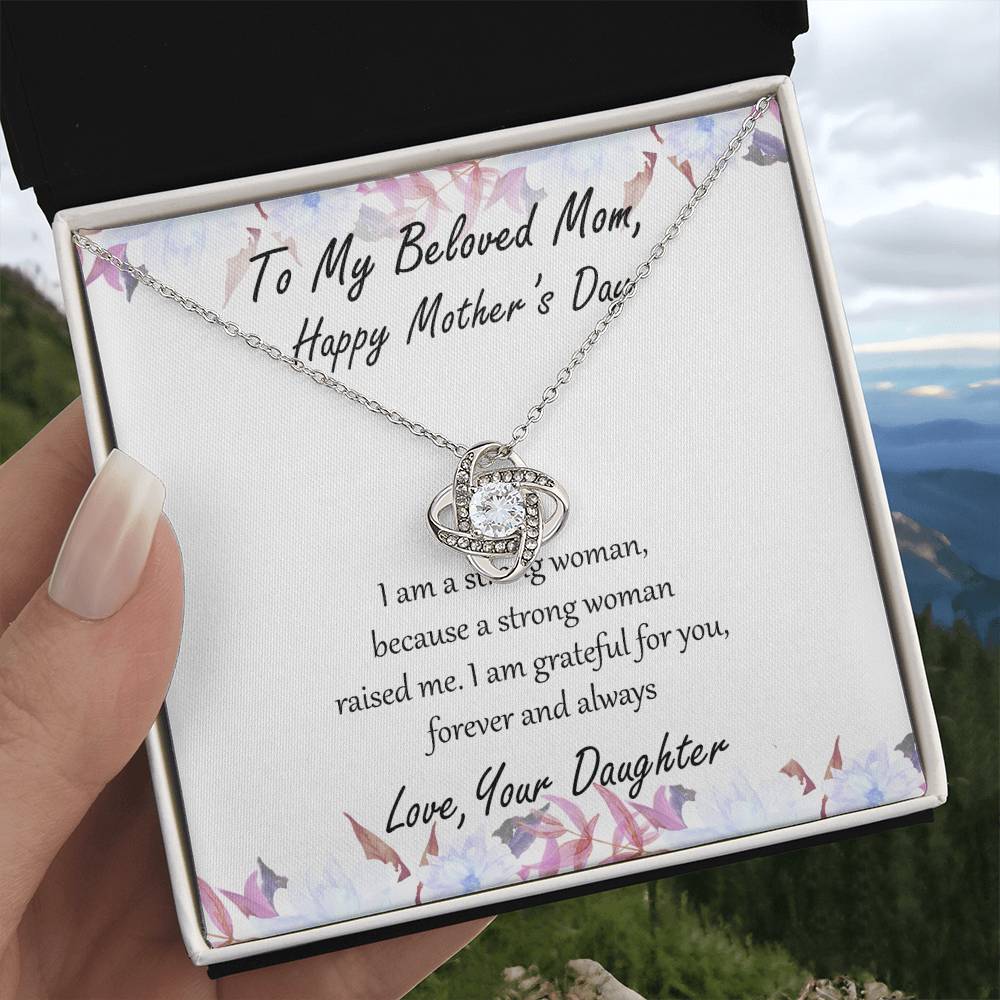 "Forever and Always" Mother's Day Necklace - To Beloved Mom - Happy Mother's Day, Women’s Day