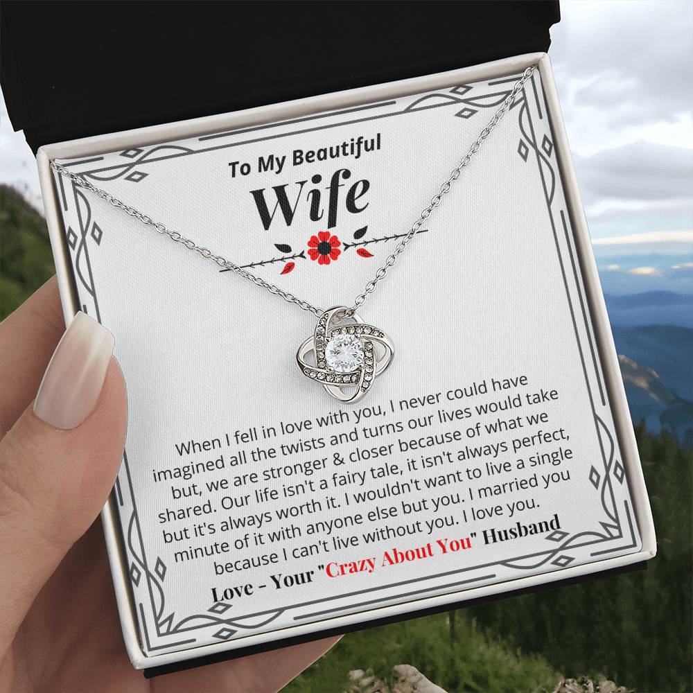 To My Wife - I Can't Live Without You - Necklace