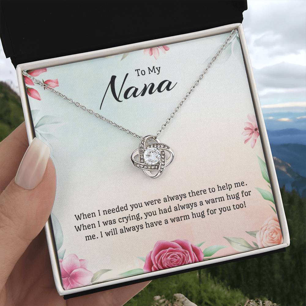 Love Knot Necklace For Nana - A Hug in Every Moment on New Year