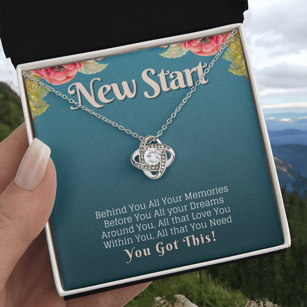 New Start You Got This Strength Knot Neckalce