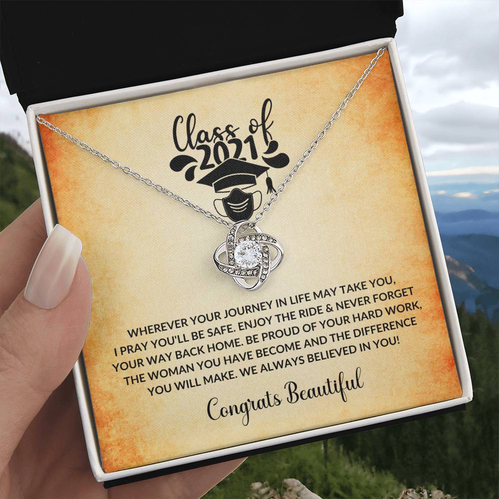 (Almost Gone) Class of 2021 - Always Believed In You - Graduation Necklace