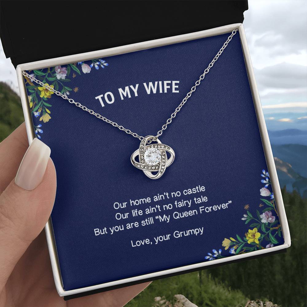 "My Wife" - Love Knot Necklace -  To My Wife – Forever & Always