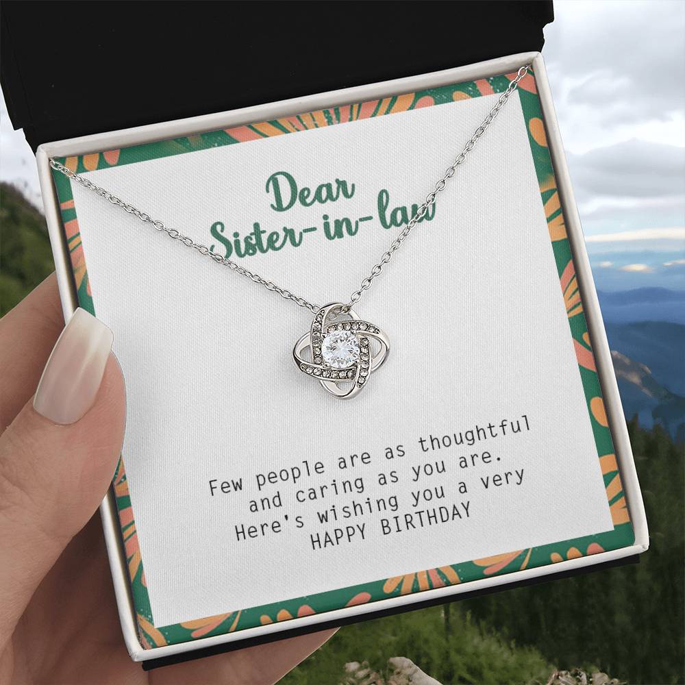 Happy Birthday Gift for Sister In Law - 925 Sterling Silver Pendant
