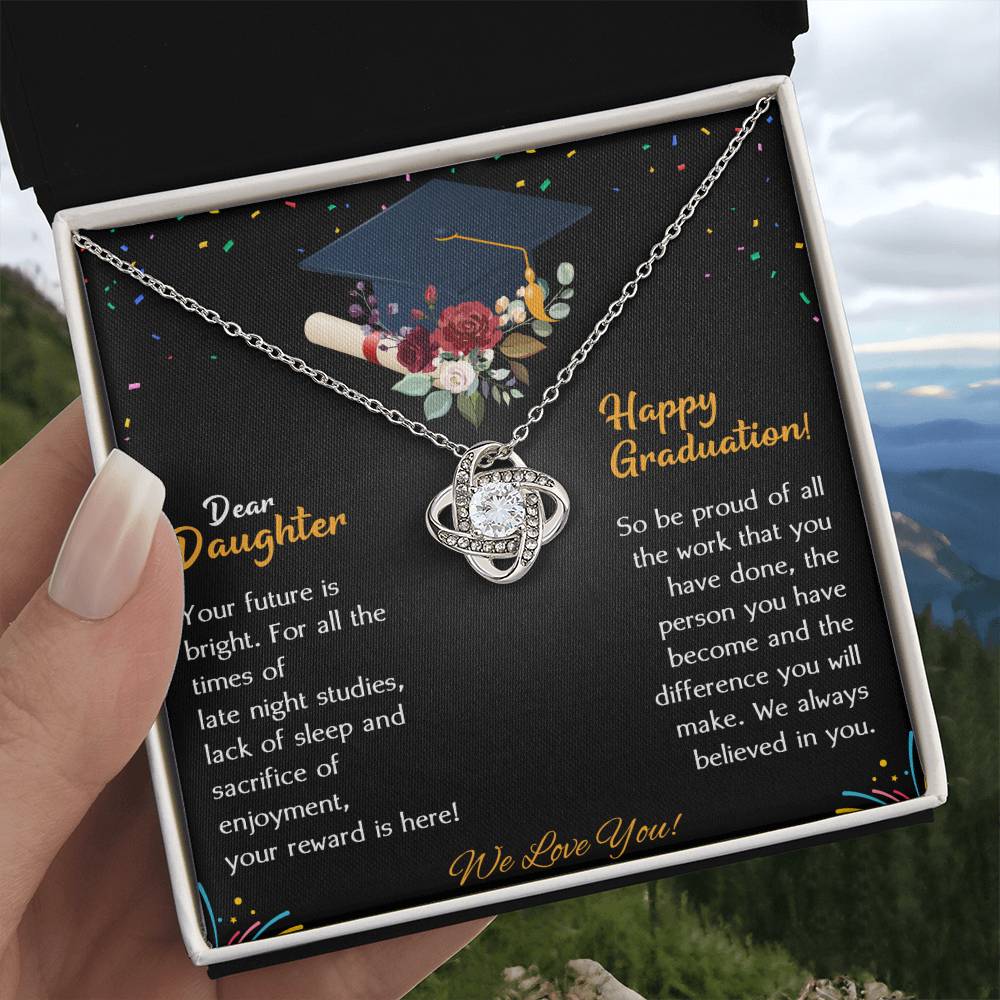 (Almost Gone) Class of 2021 - Dear Daughter So Proud of You - Limited Edition Graduation Necklace
