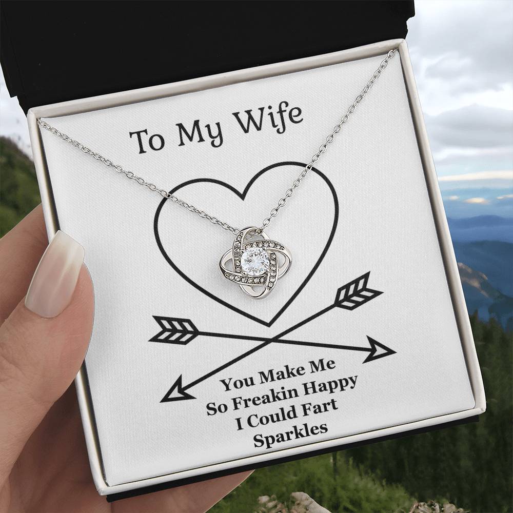 Jewelry Gift For Wife,The Love Knot Necklace, Anniversary Gift From Husband