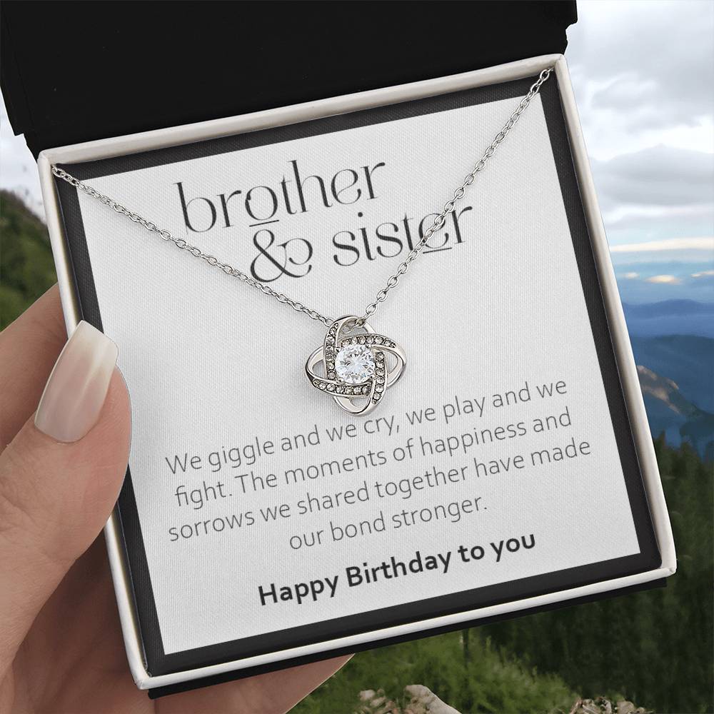 Birthday Gift for Sister from Brother - 925 Sterling Silver Pendant