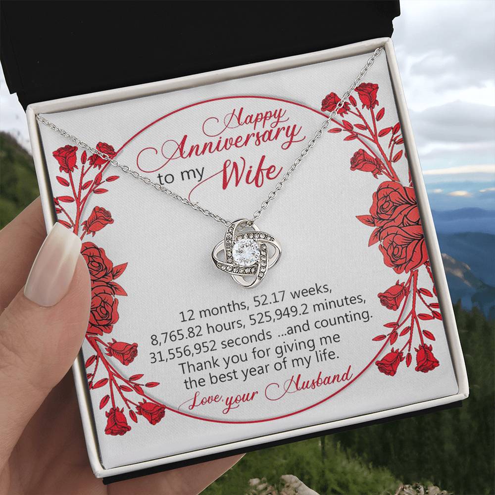 Thanks you for giving me the best year of my life - Happy Aniversary