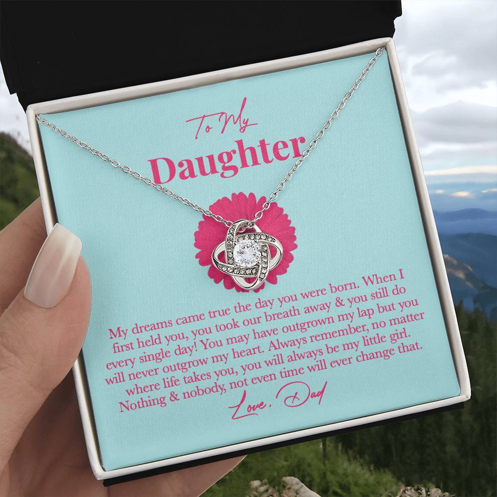 Dad Daughter Necklace - Always Remember, You’re My Little Girl on New Year’s Eve