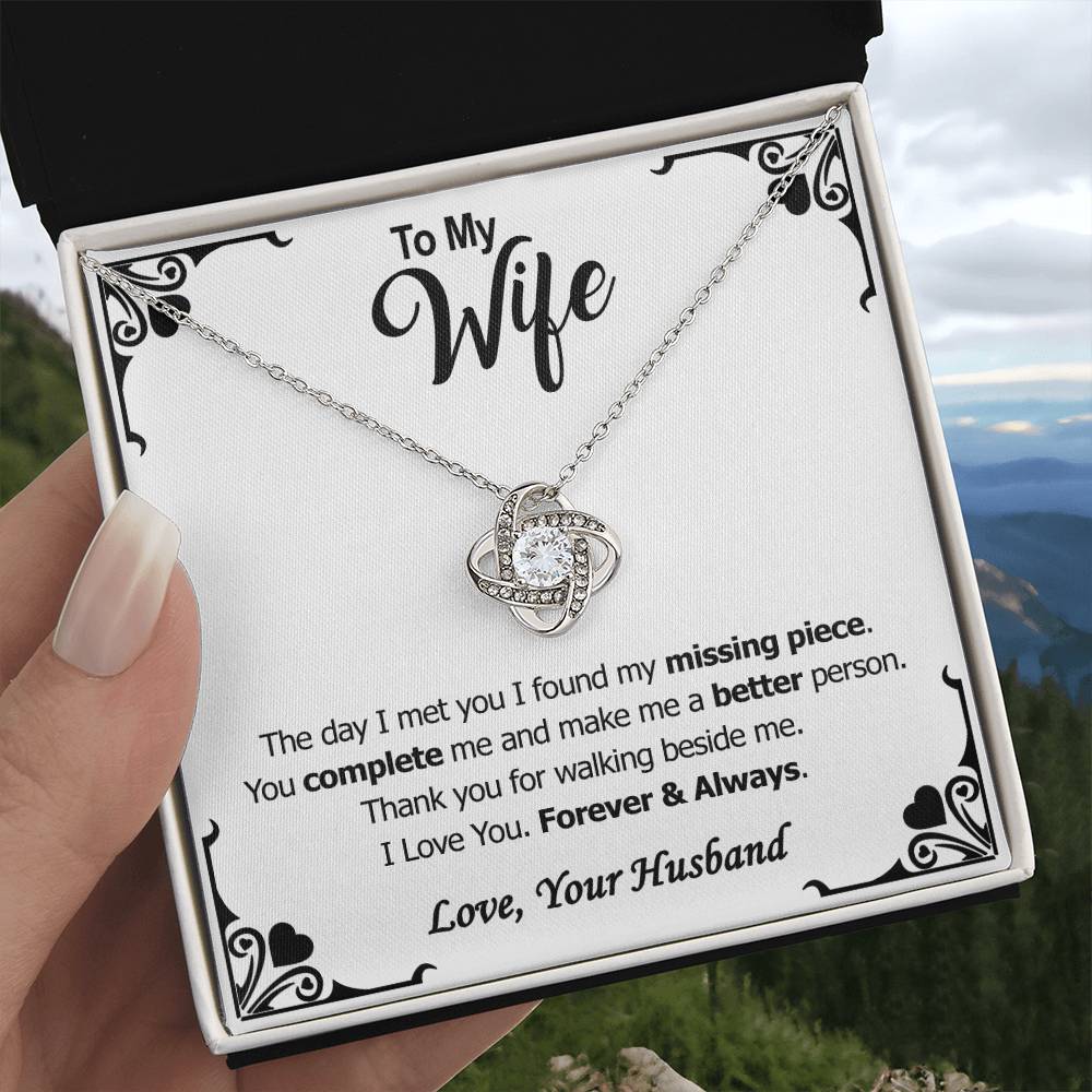 (Almost Gone!) to My Wife - Necklace - My Missing Piece