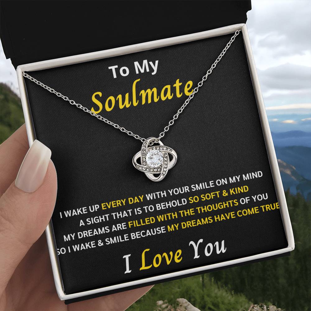 To My Soulmate Love Knot Gift Set 4 – My dreams came true with you - Romantic Gift