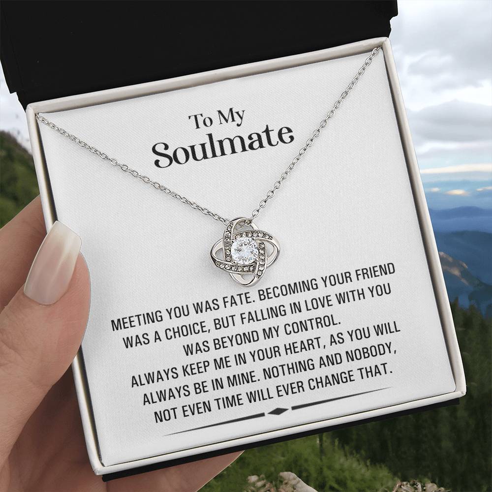 (Almost Gone!) Soulmate Necklace -Symbol of Endless Love – Perfect for Anniversary