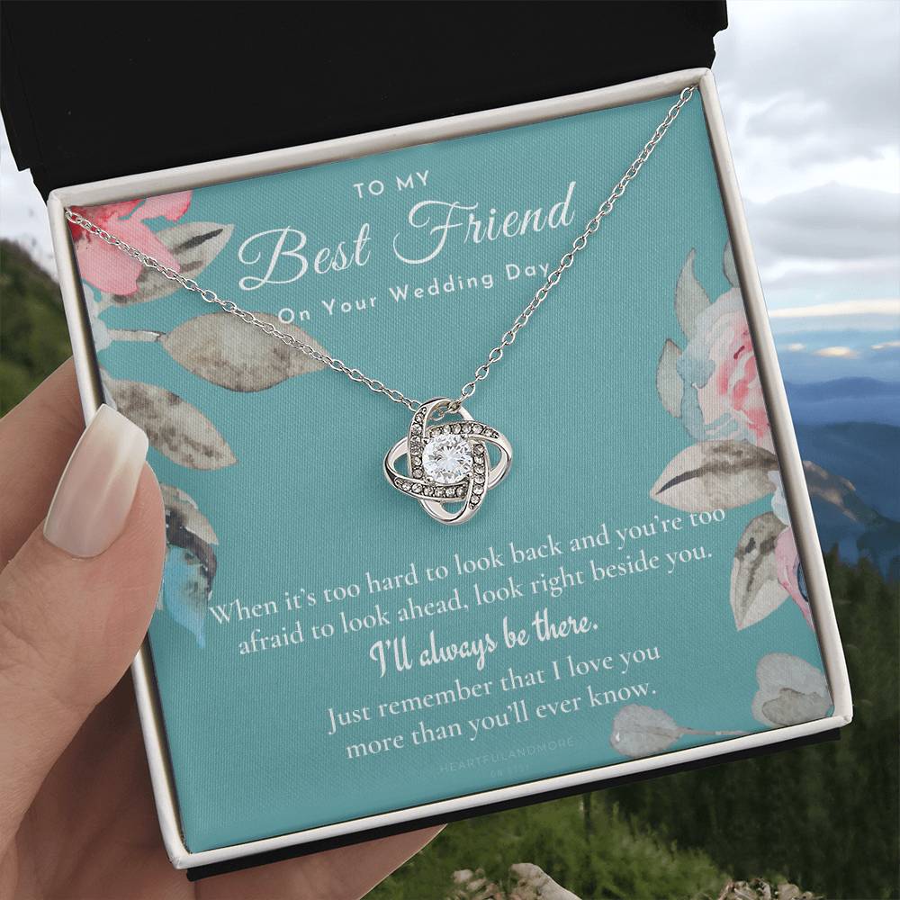 Best Friend Gift on Her Wedding Day, Best Friend to Bride Necklace, Best Friend Gift to Bride, Bride Gift From Maid of Honor, to My Best Friend