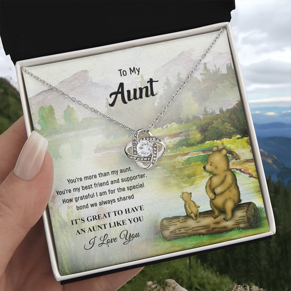 Necklace to My Aunt – It’s great to have an aunt like you - Mother’s Day