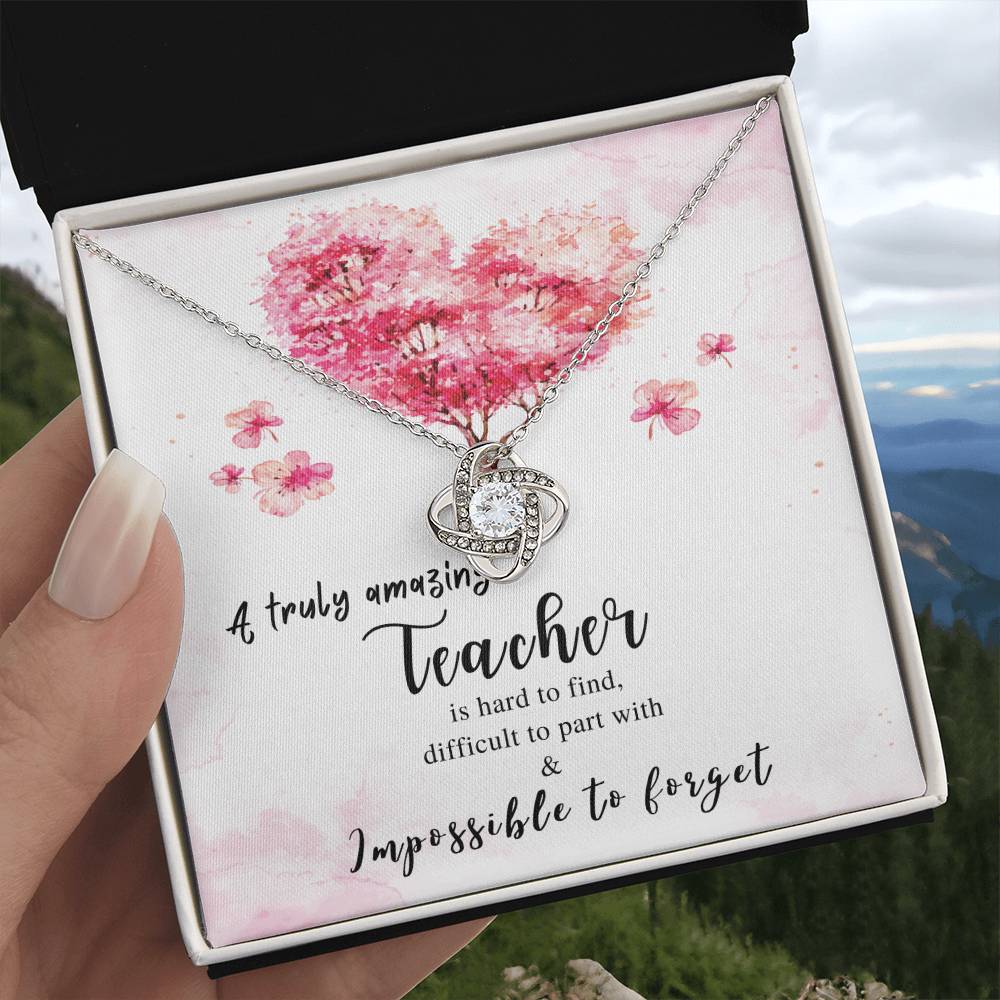 Teacher Gift | Gift for Teacher Necklace | a Truly Amazing Teacher Appreciation Gift