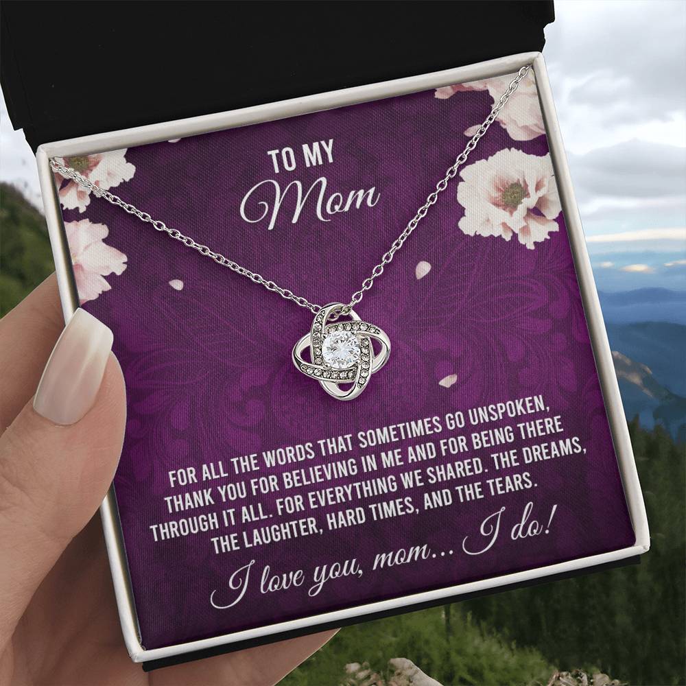 To My Mom - I Love You Necklace