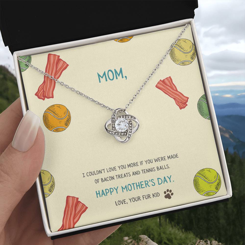 "I Couldn't Love You More" - Mother's Day Love Knot Necklace -  Gift For Mother - Mother’s Day, Women’s Day