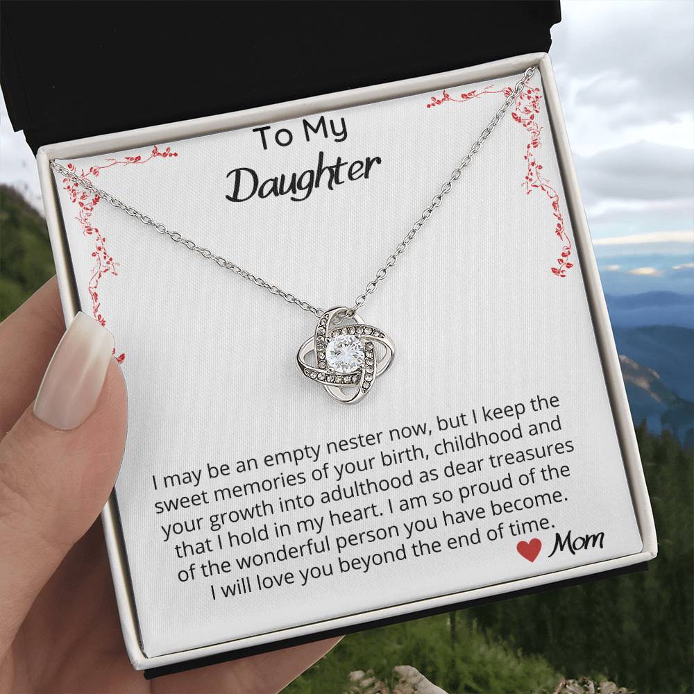 I May Be An Empty Nester - Love Knot Necklace