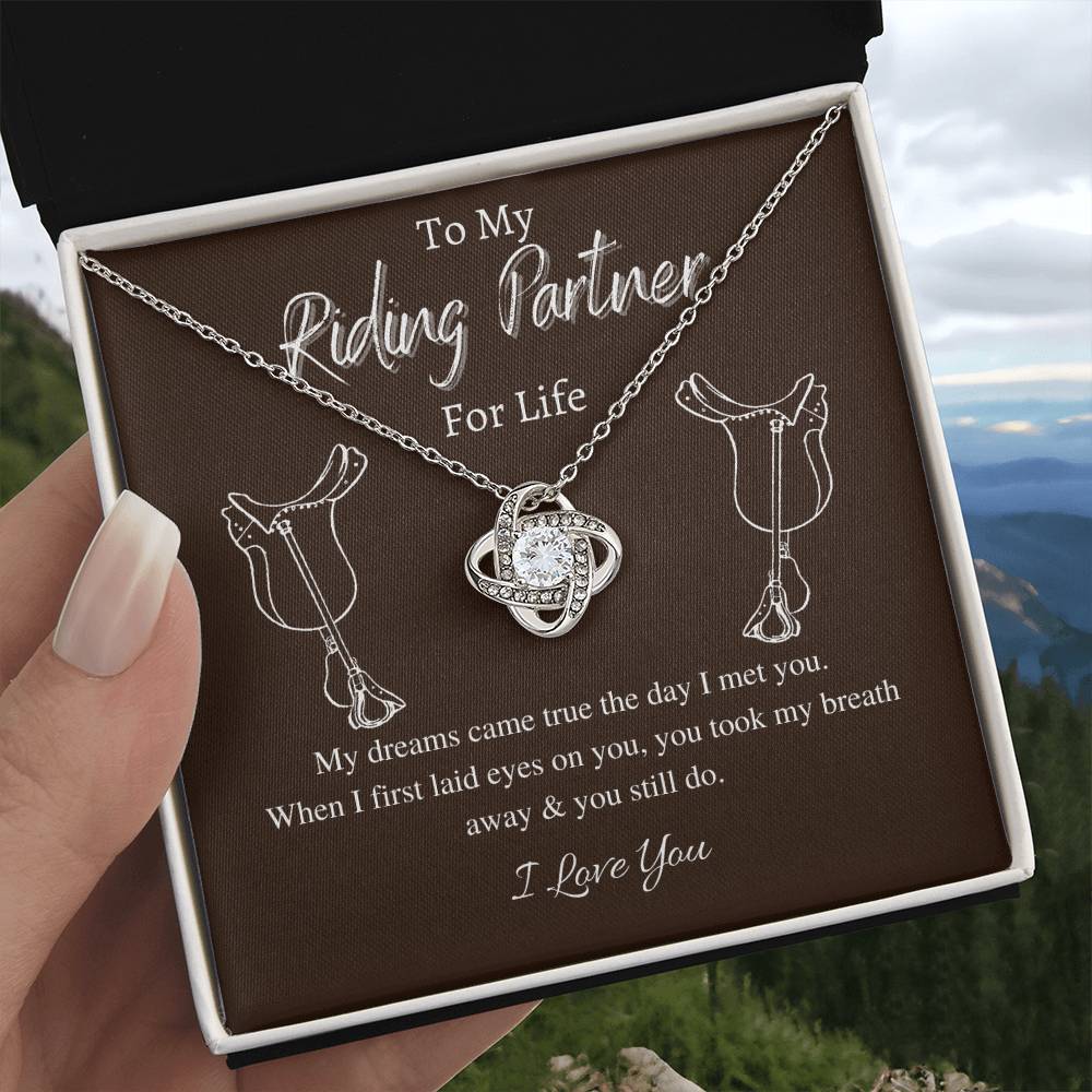 "You Still Do" Love Knot Necklace (Riding Partner Edition) - Together In Love & In The Saddle