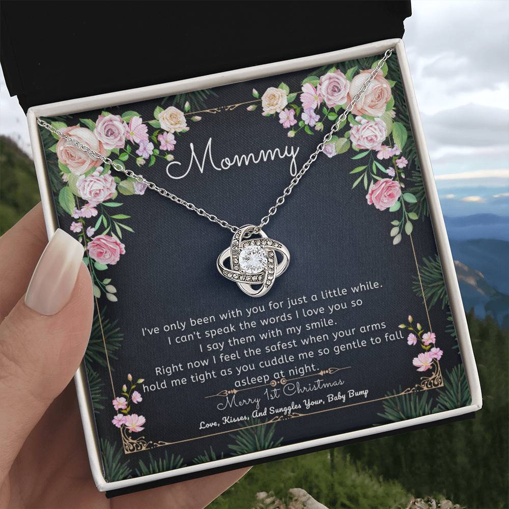 Necklace to Mommy – Sending you love, kisses, and snuggles - Baby Shower