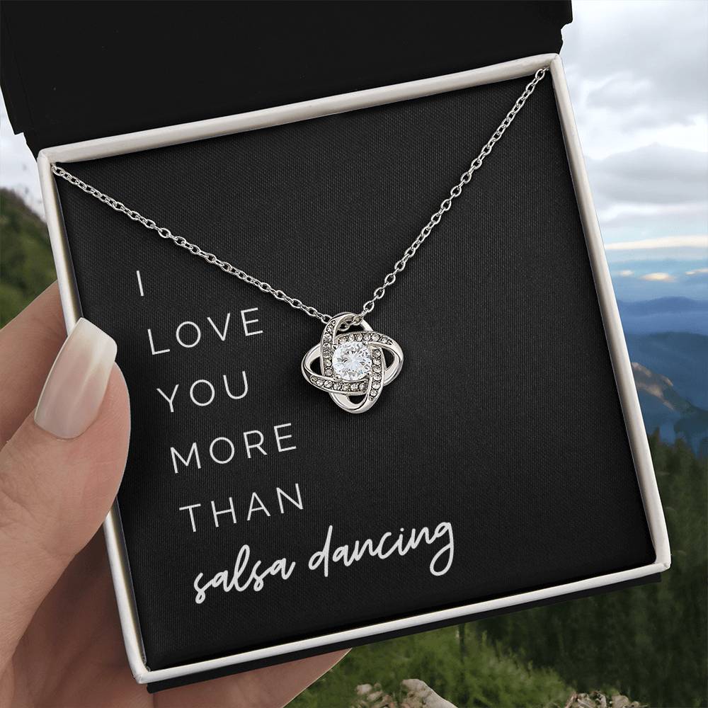 More Than Salsa Dancing Knot Necklace