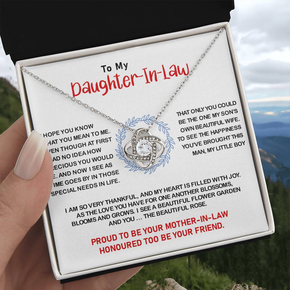 To My Daughter-in-Law | Love Knot Necklace💓