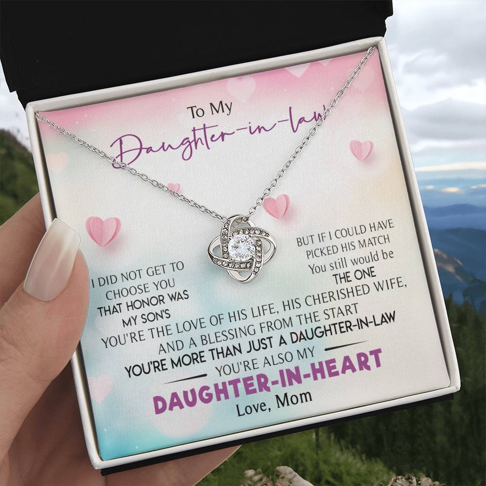 To My Daughter-In-Law - You Are My Daughter-In-Heart - Necklace