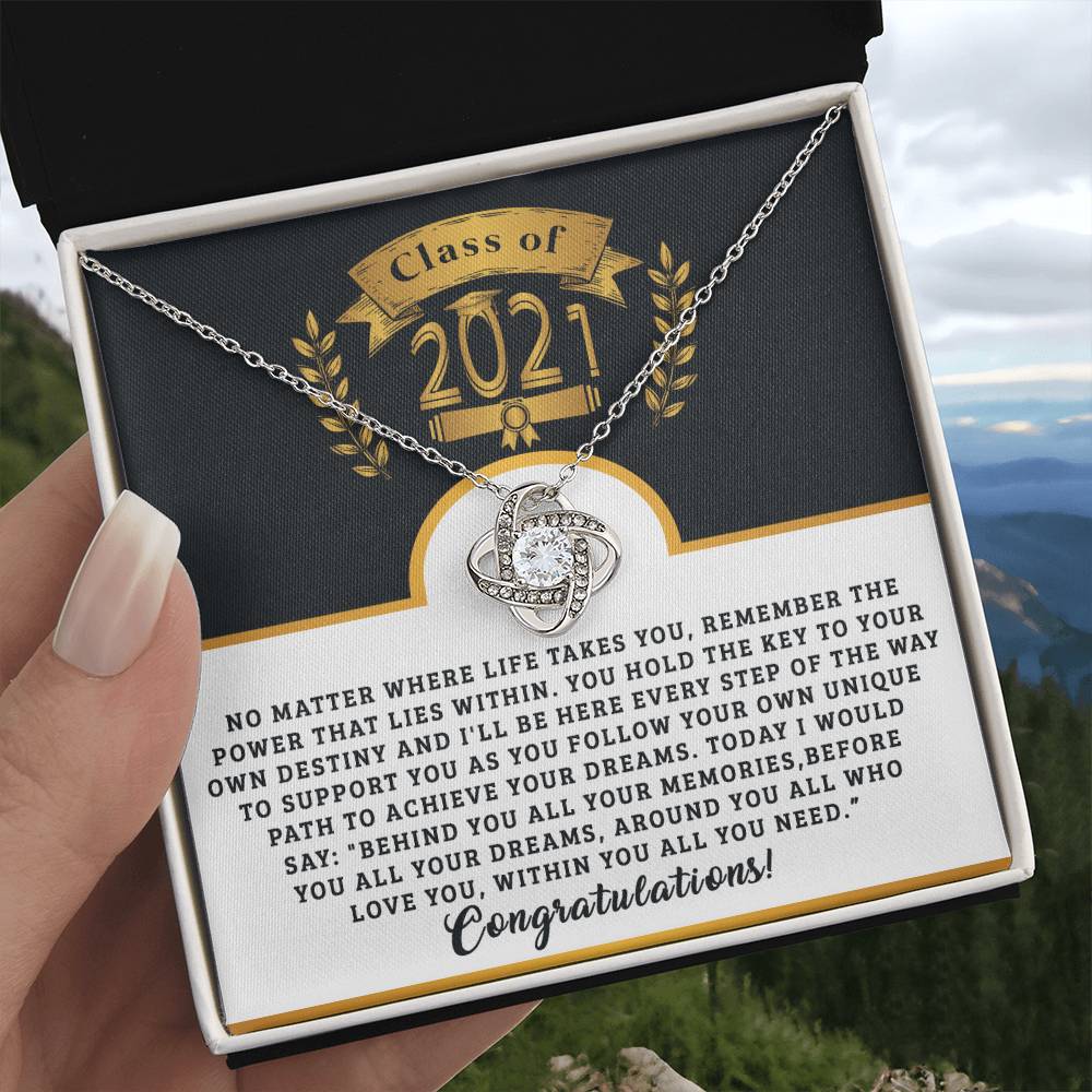 (Almost Gone ) Class of 2021 - Class 2021 - Necklace - Congratulations - Happy Graduation Day
