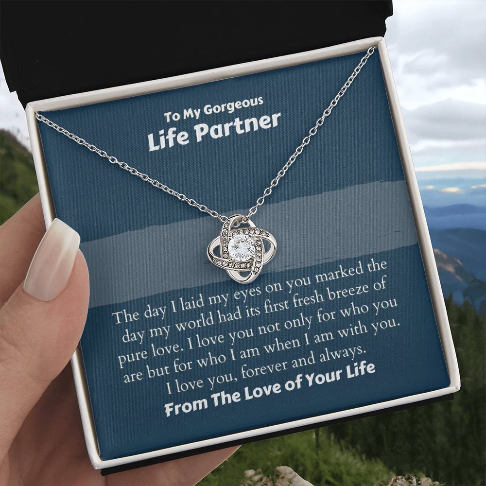 Gorgeous Life Partner Necklace - I love you, forever and always on Anniversary / Valentine’s Day