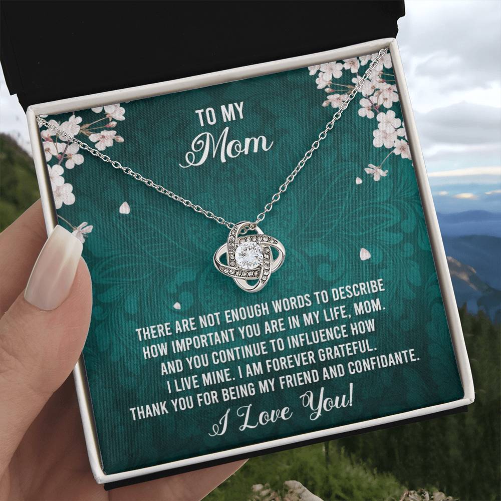 To My Mom - I Love You Necklace